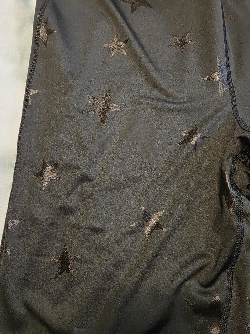 Nine West Black Star-Print Kids Leggings - Picture 2 of 3